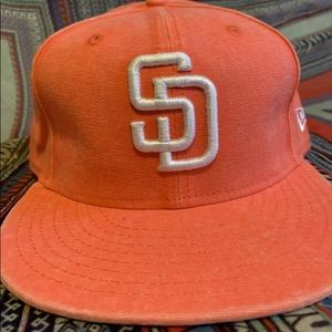San Diego Padres Mens SnapBack Cap Orange OSFM